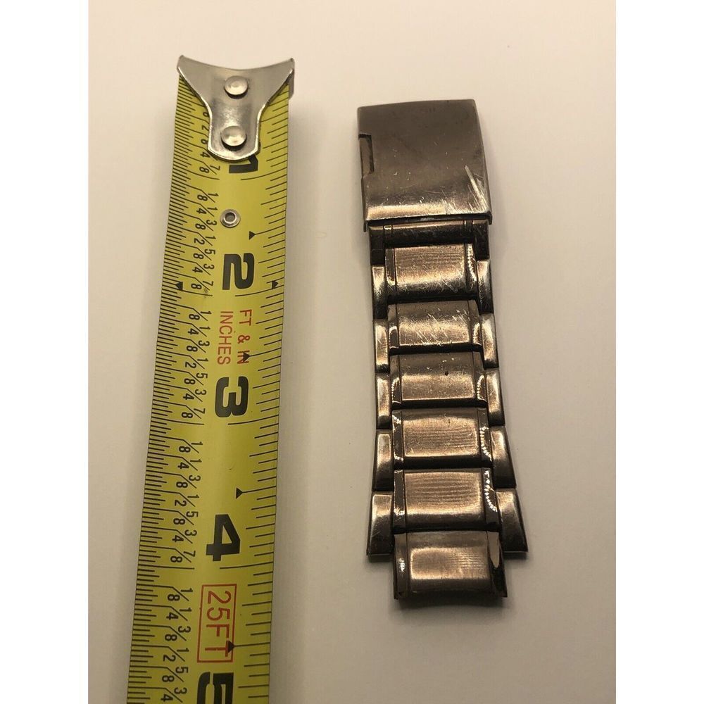 Fossil Watch Parts Partial Band 28/24mm W/ Clasp Purple Stainless Steel GY335